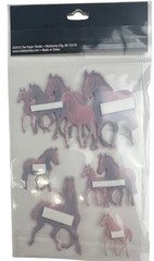 The Paper Studio La Petites Stickers 3D Dimensional Horses Pony Horse 5PCS