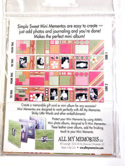 Picnic Mini Accordion Album Page Tabs Epoxy Stickers All My Memories Lot of 3