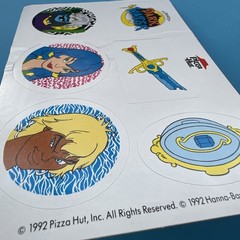 Vintage 90s Pizza Hut Promotional Pirates of Dark Water Sticker Sheet 1992