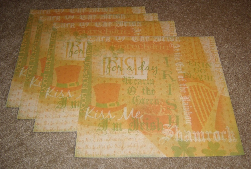 Karen Foster Design Single Sided Papers(4) ~ St.Patrick’s Day/Irish Collage