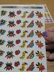 3 Sheets Trend Sparkle Stickers Beaming Bugs Vintage, Zoo Animals Wee