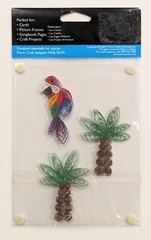 Palm Trees & Parrot Quilled Scrapbooking Stickers By Provo Crafts Stand-Outs