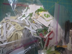 HUGE lot 13 packs Assorted Brands Alphabets Chipboard Plastic Glittered Paper