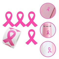 320Pcs Breast Cancer Awareness Pink Ribbon Stickers for DIY Decorations