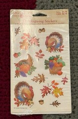 Vintage Forget Me Not American Greetings Thanksgiving Stickers