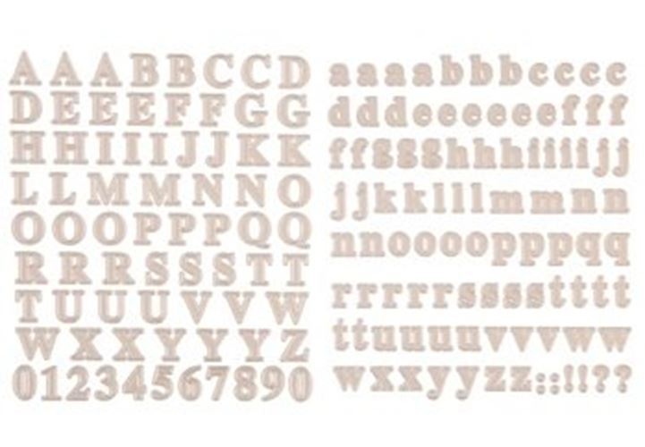 Rose Gold Foiled Alphabet Stickers – 2 Sheets