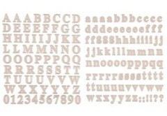 Rose Gold Foiled Alphabet Stickers – 2 Sheets