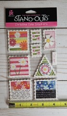 Provo Craft Stand-Outs CHRISTINA COLE FLORAL STAMPS 3D Scrapbooking Stickers