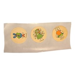 Lot of 3 Vintage 80s CTP Matte Scratch & Sniff Stickers Orange *Restored