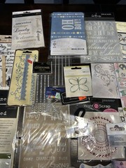 Large Lot of Crafting Scrapbooking Supplies Gems Stickers Transfers