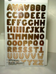 Large Lot Letter Alphabet Stickers Gold Letters Brights Retro Scrapbook Craft