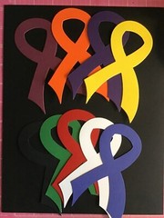 Awareness Ribbons Breast Cancer Awareness Die Cut Embellishments 3-1/4″ X 5-1/4″