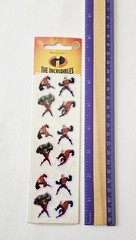 Vtg Sandylion Stickers LOT The Incredibles NIP Disney Pixar Heros Villains