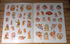 Vintage Victorian Valentine Stickers Book 1986 78 Full Color Roses Cupids Love