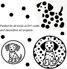1000 PCS White round Stickers 0.5 Inch Small Circle Dot Stickers Blank Sticky D