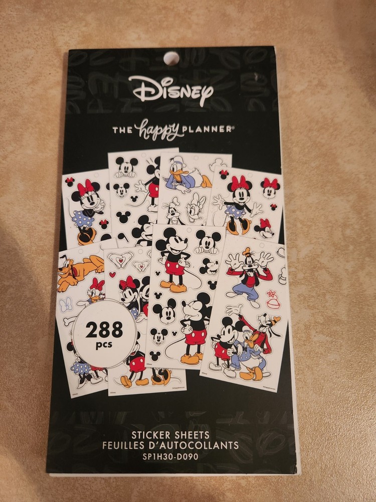 Disney The Happy Planner Sticker Sheets 288 Count New