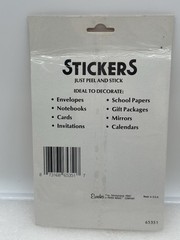 Vintage Autumn Themed Stickers Set Of 2 Sealed 36 Count Packages Eureka