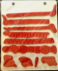 Dyan Dylusions Cling Stamps -Sampler & Sew Easy: lot1 2 items-Reduced!