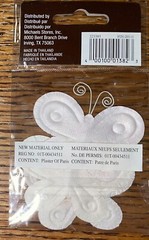 Recollections Pink White Polkadot Butterfly Butterflies Floral, Scrapbook Embell