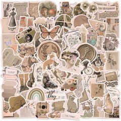 Cute 200-Pcs Vintage Sticker Set – Perfect for Journaling and Personalization