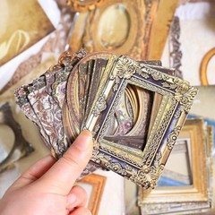 80 Pcs Vintage Baroque Frame Stickers for Scrapbooking – Antique Antique