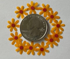 ORANGE SHASTA FLOWER Embellishment (12pc)Jolee’s•Garden•Plant•Spring •Wedding
