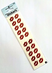 Kiss Lips Stickers Papercraft Planner Supply Valentine»s Day Love Envelope Seal