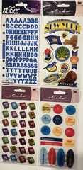 Lot Of 12 STICKO & JOLEE’S BOUTIQUE Scrapbooking Stickers ASSORTED MIX