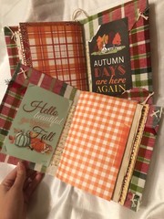 Plaid Fall Autumn Handmade Junk Journal