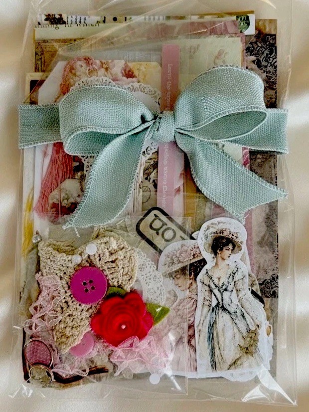 Victorian Ephemera Bundle Romantic Junk Journal Kit Collage Papers 90 + Pieces