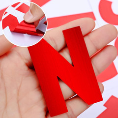 232 Pieces 24 Sheets Red Letter Stickers Large Bulletin Board Letters Poster Sti