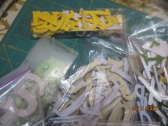 HUGE lot 13 packs Assorted Brands Alphabets Chipboard Plastic Glittered Paper