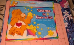 Vintage Care Bears Sticker Activity Book Welcome To Care A Lot 2 Pages Stickers
