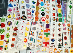 50 Pk Random Pick Stickers/Scrapbooking/Crafts/Journals/Diary/Most are 1 inch