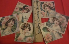 47 French perfume fussy cut images vintage ephemera, junk journal, scrapbook