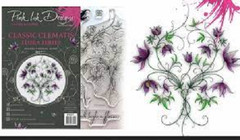 Pink Ink Designs Acrylic Stamps FLORA SERIES – CLASSIC CLEMATIS