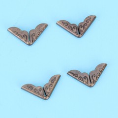 100PCS DIY Album Folders Crafts Scrapbook Antique Bronze Book Corner Protector
