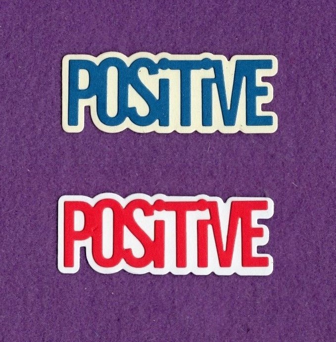 POSITIVEand background die cuts scrapbook cards