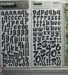 LAX Glitter BLACK – 155 Thicker Sticker Foam Lower Case 19-37mmH&6-28mmW L4LF