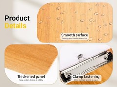 WORPSON Wood-Grain Lap Board Clipboard, for Letter & A4 Size Solid Cherry