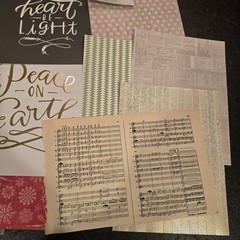 Lot Of Scrapbooking Holiday Christmas Project Life Embellishments And Papers