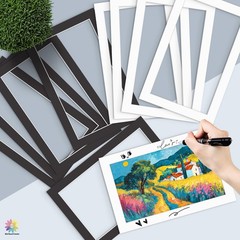 10 Pack PreCut 11×17 Picture Mats For 9×15 Photo Prints Bevel Cut 4Ply