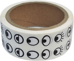 Creative Reusable Black and White Eye Stickers – Perfect for Classroom Projects