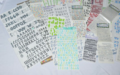 HUGE Misc Lot 47 Sheets Alphabet Letters Numbers Scrapbook Stickers Scrapbooking