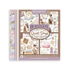 Stamperia Rub On Kit – Quiet Days, DFLRBX01