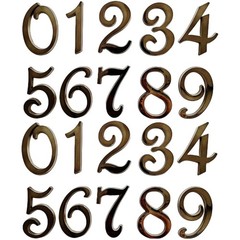 3 Inch Black House Number Stickers for Mailbox, Door, Apartment, Office Sign