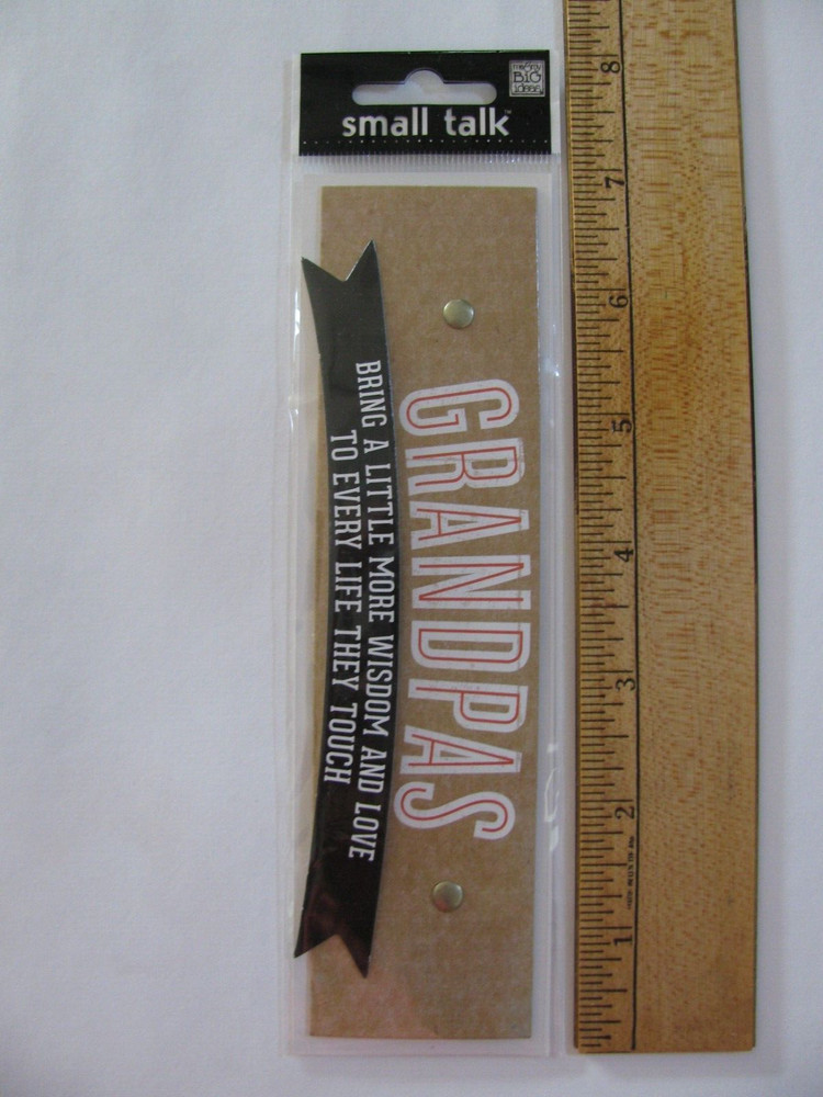 MAMBI Small Talk GRANDPAS 3D Embellishment NIP