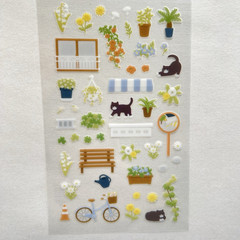 Suatelier Black White Cat Stickers Junk Journal Journaling Scrapbooking