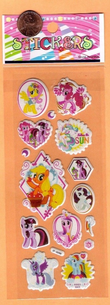 My Little Pony Stickers – Pinkie Pie, Apple Jack and more – Free Shipping