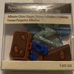 Recollections Cruise Vacation Ship Anchor Baggage Flip Flops Scrapbook Stickers